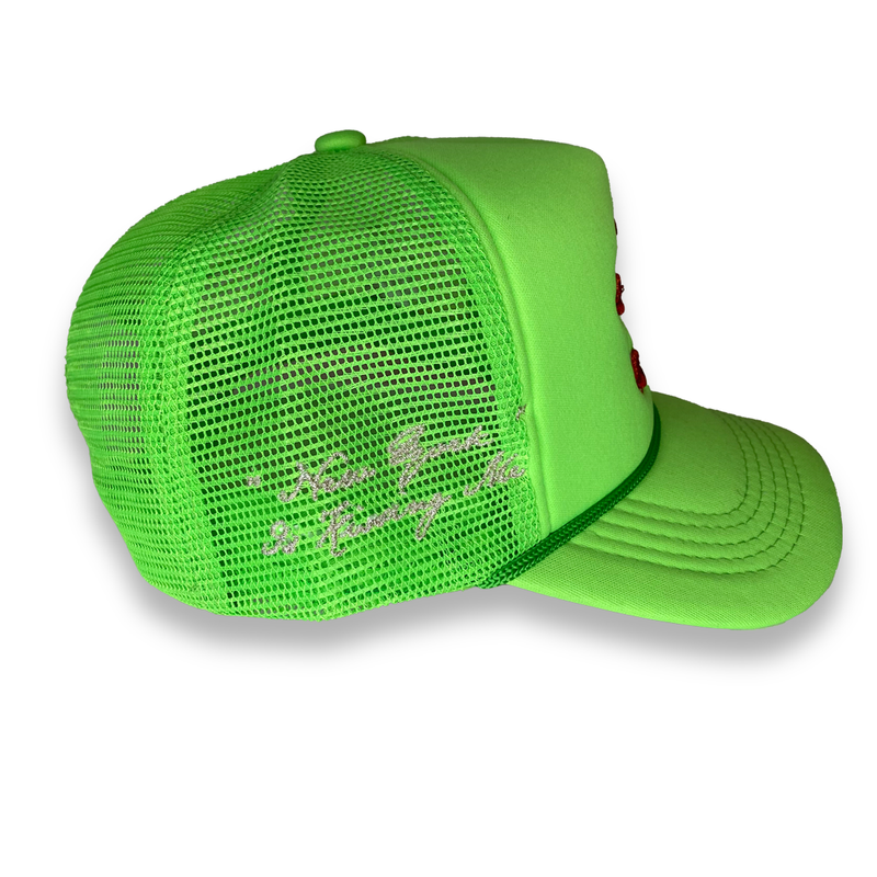 Slime Green NY Trucker Hat