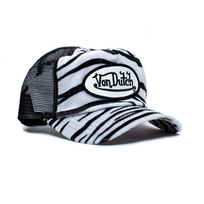 Zebra Print Trucker Hat